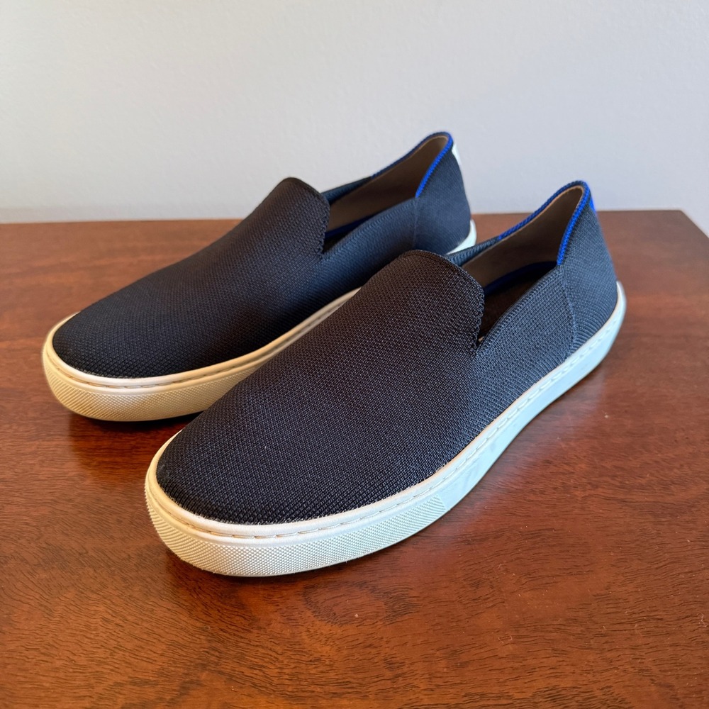 Rothy's The Original Slip-On Sneakers Black Size 8
